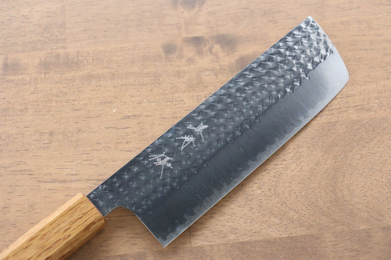 Yu Kurosaki Senko R2/SG2 Hammered Nakiri 165mm Live oak Lacquered Handle - Japanny - Best Japanese Knife