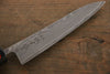 Shigeki Tanaka R2/SG2 Damascus Petty-Utility 150mm Ebony Wood Handle - Japanny - Best Japanese Knife