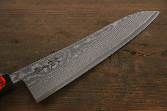 Shigeki Tanaka R2/SG2 Damascus Gyuto Japanese Knife 210mm Ebony Wood Handle - Japanny - Best Japanese Knife