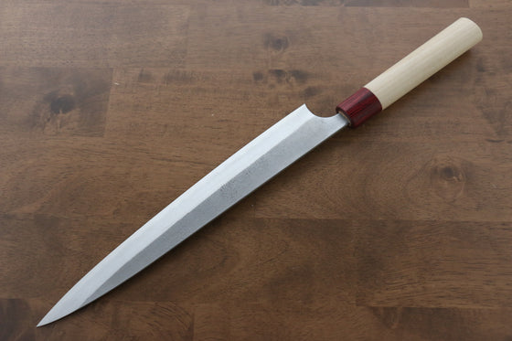 Masakage Yuki White Steel No.2 Nashiji Sujihiki 270mm Magnolia Handle - Japanny - Best Japanese Knife