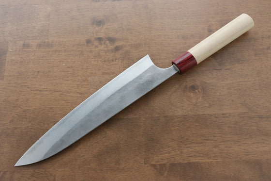 Masakage Yuki White Steel No.2 Nashiji Gyuto 240mm Magnolia Handle - Japanny - Best Japanese Knife