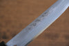 Hideo Kitaoka White Steel No.2 Damascus Matsuba Japanese Knife 125mm Shitan Handle - Japanny - Best Japanese Knife