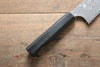 Yoshimi Kato VG10 Damascus Bunka 180mm with Black Persimmon Handle - Japanny - Best Japanese Knife