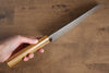 Seisuke Tsukikage AUS10 Migaki Finished Hammered Damascus Gyuto 210mm Oak Handle - Japanny - Best Japanese Knife