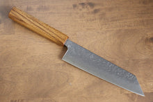  Seisuke Tsukikage AUS10 Migaki Finished Hammered Damascus Bunka Japanese Knife 170mm Oak Handle - Japanny - Best Japanese Knife