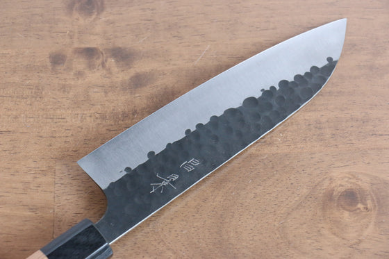 Masakage Koishi Blue Super Black Finished Santoku 165mm American Cherry Handle - Japanny - Best Japanese Knife