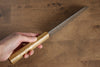 Seisuke Tsukikage AUS10 Migaki Finished Hammered Damascus Bunka 170mm Oak Handle - Japanny - Best Japanese Knife
