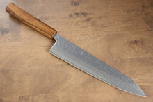  Seisuke Tsukikage AUS10 Migaki Finished Hammered Damascus Gyuto Japanese Knife 240mm Oak Handle - Japanny - Best Japanese Knife