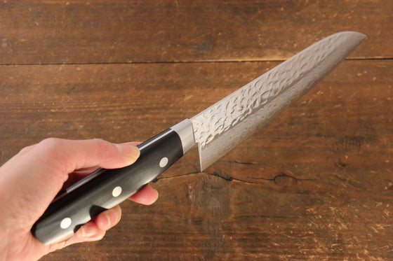 Seisuke VG10 17 Layer Damascus Santoku 180mm Pakka wood Handle - Japanny - Best Japanese Knife
