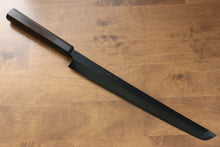  Jikko Ginza White Steel Black dyeing Sakimaru Yanagiba 300mm Ebony Wood Handle - Japanny - Best Japanese Knife