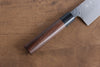 Makoto Kurosaki VG10 Hammered(Maru) Santoku 165mm Morado Handle - Japanny - Best Japanese Knife
