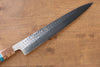 Yu Kurosaki Senko R2/SG2 Hammered Sujihiki  240mm Maple(With turquoise ring Mokume) Handle - Japanny - Best Japanese Knife