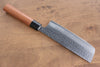 Makoto Kurosaki VG10 Hammered(Maru) Nakiri 170mm Morado Handle - Japanny - Best Japanese Knife