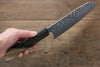 Yoshimi Kato R2/SG2 Damascus Santoku  165mm Black Persimmon Handle - Japanny - Best Japanese Knife