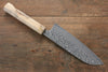 Yoshimi Kato R2/SG2 Damascus Santoku 165mm Black Persimmon Handle - Japanny - Best Japanese Knife