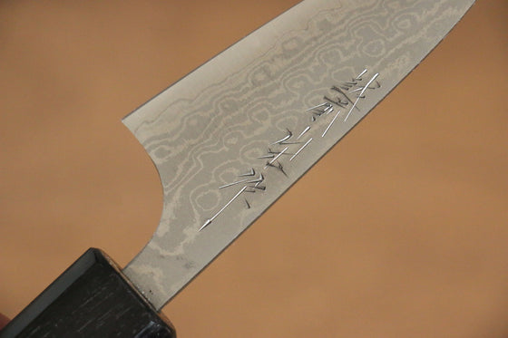 Nao Yamamoto VG10 Damascus Petty-Utility 80mm Walnut Handle - Japanny - Best Japanese Knife