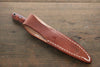 Moki Trout & Bird Fixed Blade Knife w/ Chinese Quince (light) - Japanny - Best Japanese Knife