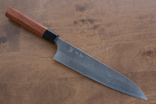  Yoshimi Kato Blue Super Nashiji Gyuto  210mm Black Honduras Handle - Japanny - Best Japanese Knife