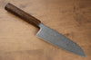 Seisuke VG10 Mirrored Finish Damascus Santoku 165mm Oak Handle - Japanny - Best Japanese Knife