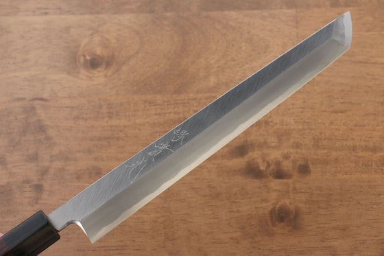 Jikko White Steel No.2 Sakimaru Yanagiba  240mm Shitan Handle - Japanny - Best Japanese Knife