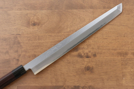 Jikko White Steel No.2 Sakimaru Yanagiba 300mm Shitan Handle - Japanny - Best Japanese Knife