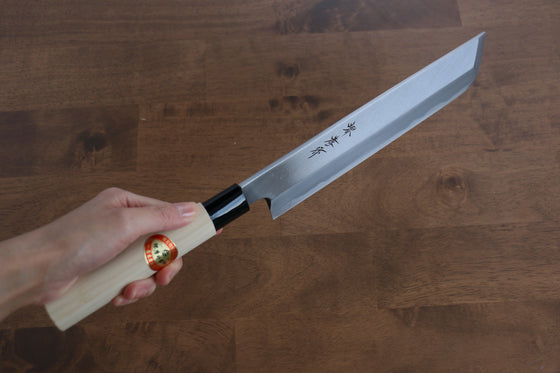 Sakai Takayuki Kasumitogi White Steel Hamokiri 240mm Magnolia Handle - Japanny - Best Japanese Knife