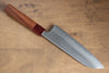Yoshimi Kato Blue Super Nashiji Santoku 170mm with Red Honduras Handle - Japanny - Best Japanese Knife
