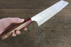 Yoshimi Kato Silver Steel No.3 Hammered Bunka Japanese Chef Knife 165mm with Red Honduras Handle - Japanny - Best Japanese Knife
