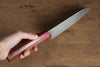 Yoshimi Kato Blue Super Nashiji Santoku 170mm with Red Honduras Handle - Japanny - Best Japanese Knife