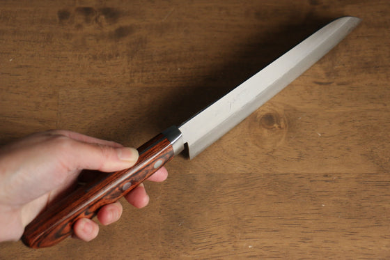 Kunihira Sairyu VG10 Migaki Finished Damascus Santoku  170mm Mahogany Handle - Japanny - Best Japanese Knife
