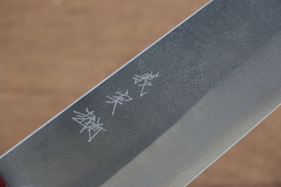 Yoshimi Kato Blue Super Nashiji Gyuto  240mm with Red Honduras Handle - Japanny - Best Japanese Knife