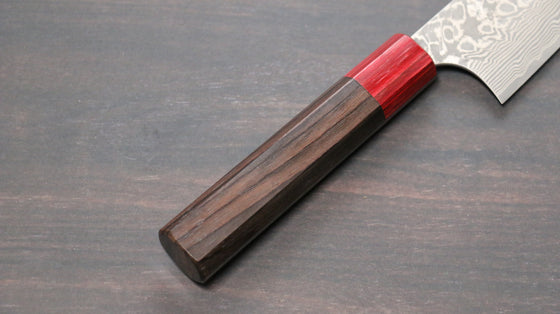 Yoshimi Kato R2/SG2 Damascus Gyuto 180mm Shitan (ferrule: Red Pakka wood) Handle - Japanny - Best Japanese Knife