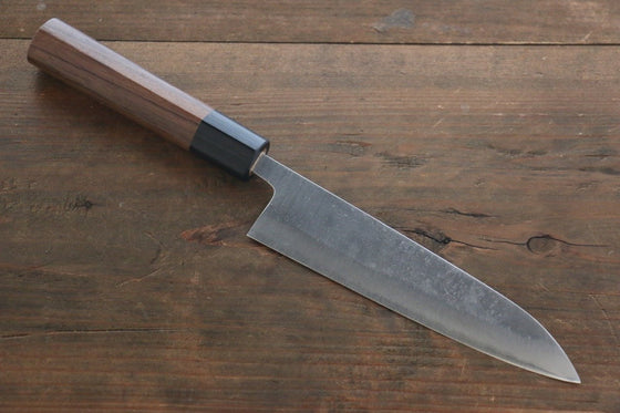 Yoshimi Kato Blue Super Clad Nashiji Petty-Utility Japanese Chef Knife 150mm - Japanny - Best Japanese Knife