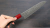 Yoshimi Kato R2/SG2 Damascus Gyuto 180mm Shitan (ferrule: Red Pakka wood) Handle - Japanny - Best Japanese Knife