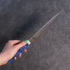 Yoshimi Kato Minamo R2/SG2 Hammered Kiritsuke Gyuto  210mm Blue western style Handle - Japanny - Best Japanese Knife
