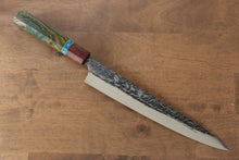  Yu Kurosaki Raijin Cobalt Special Steel Hammered Sujihiki 240mm Special handle 6 Handle - Japanny - Best Japanese Knife
