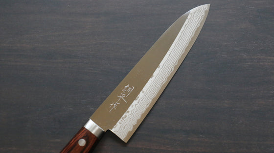 Kunihira Sairyu VG10 Migaki Finished Damascus Gyuto  180mm Mahogany Handle - Japanny - Best Japanese Knife