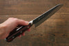 Yoshimi Kato Blue Super Kurouchi Gyuto 180mm Pakka wood Handle - Japanny - Best Japanese Knife