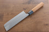 Nao Yamamoto White Steel No.2 Kasumitogi Nakiri 165mm American Cherry Handle - Japanny - Best Japanese Knife