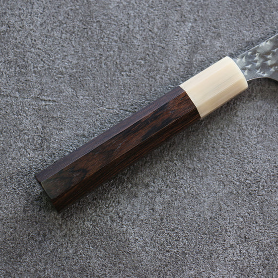 Yu Kurosaki Senko R2/SG2 Hammered Petty-Utility  130mm Ebony Wood Handle - Japanny - Best Japanese Knife