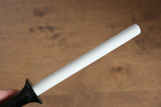 Fine ceramic Sharpening Rod  Black Plastic Handle - Japanny - Best Japanese Knife