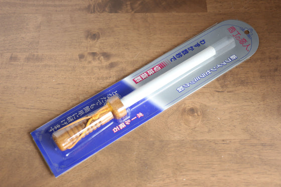 Fine ceramic Sharpening Rod  Brown Pakka wood Handle - Japanny - Best Japanese Knife