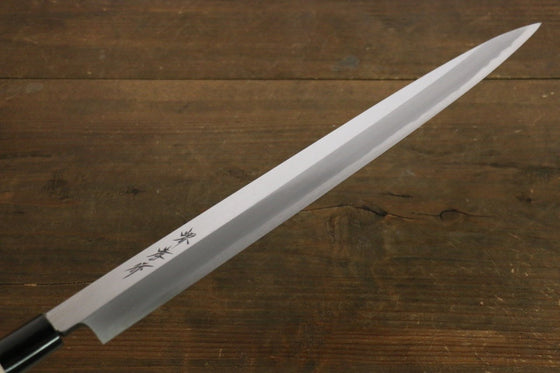 Sakai Takayuki Kasumi White Steel Yanagiba Magnolia Handle - Japanny - Best Japanese Knife