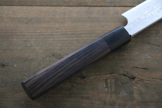 [Left Handed] Hideo Kitaoka White Steel No.2 Damascus Yanagiba Japanese Chef Knife 270mm - Japanny - Best Japanese Knife