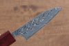 Yoshimi Kato R2/SG2 Damascus Petty-Utility 75mm Red Honduras Handle - Japanny - Best Japanese Knife