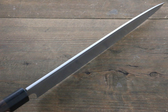 [Left Handed] Hideo Kitaoka White Steel No.2 Damascus Yanagiba Japanese Chef Knife 300mm - Japanny - Best Japanese Knife