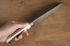 Takeshi Saji R2/SG2 Diamond Finish Damascus Bunka  170mm Cow Bone Handle - Japanny - Best Japanese Knife
