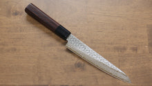  Seisuke AUS10 45 Layer Damascus Petty-Utility  150mm Shitan Handle - Japanny - Best Japanese Knife