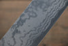 Ogata White Steel No.2  Damascus Migaki Finished Nakiri  165mm with Shitan Handle - Japanny - Best Japanese Knife