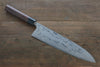 Ogata White Steel No.2 Damascus Migaki Finished Gyuto 240mm with Shitan Handle - Japanny - Best Japanese Knife